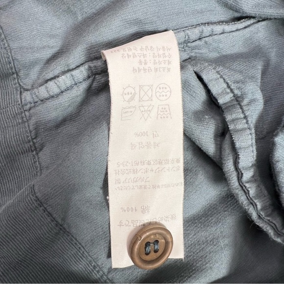 Bonton Kids Corduroy Skirt with Braces Blue Size 6 - Picture 6 of 7